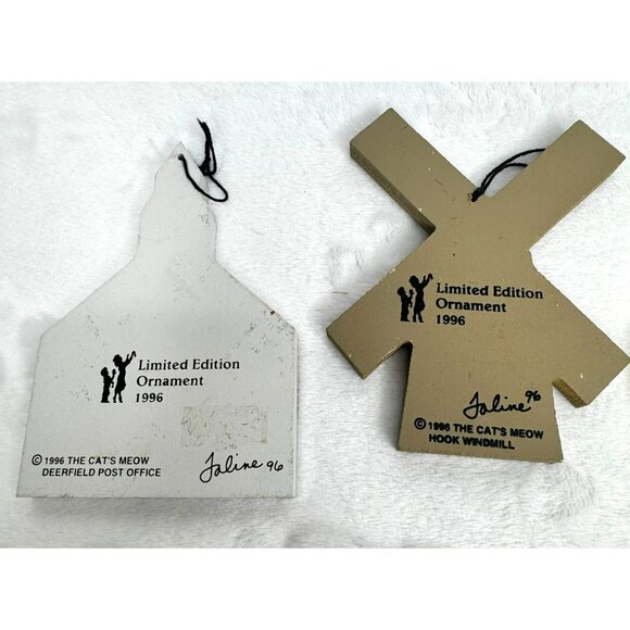 Cats Meow Village Limited Edition Ornaments - Christmas 1996 - complete set of 6 - Picture 8 of 10